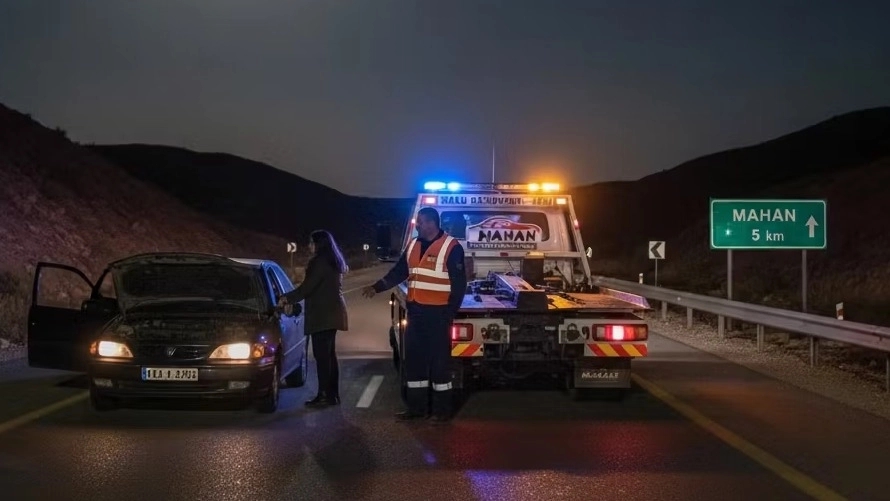 امداد خودرو شبانه‌روزی در ماهان